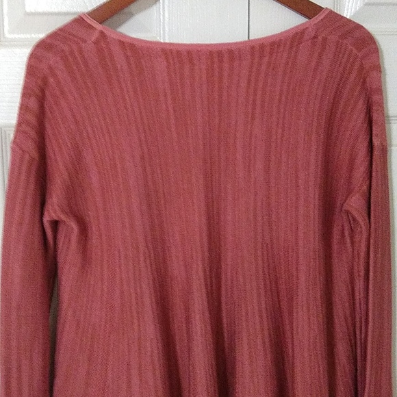 Free People Boxy Bell sleeve size small rust  sweater - Picture 9 of 12